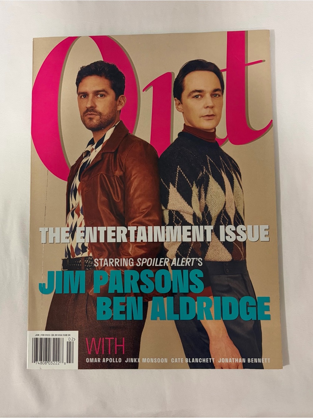 Out Jim Parsons & Ben Aldridge “Spoiler Alert’s” Issue January/February 2023 Mag